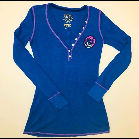 Victoria’s Secret Pink thermal with deep V-neck - Picture 1 of 8